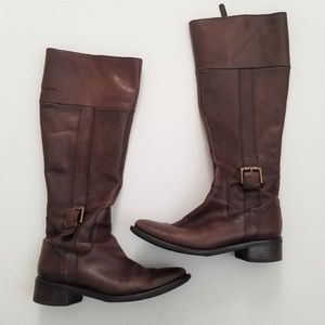 ⛄ SALE ⛄ AUTH Cole Haan Tall Brown Leather Boots